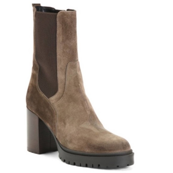 Bottines Emanuele Crasto Femme – Gris Foncé – Talon Carré – Pointure 39 – Occasion